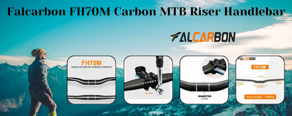 FH70M Carbon MTB Riser Handlebar